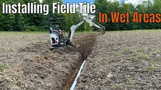 Installing Field Tile In Some Wet Areas What Is Field Tile