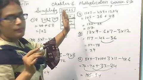 Maths Class 4 Multiplication Exercise 6D