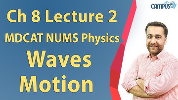MDCAT NUMS Physics - Ch 8, Waves motion Lecture Series - MDCAT NUMS Physics