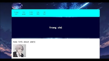 Tôi tạo ra một trang web đơn giản với HTML và dùng nó làm trang chủ của mình