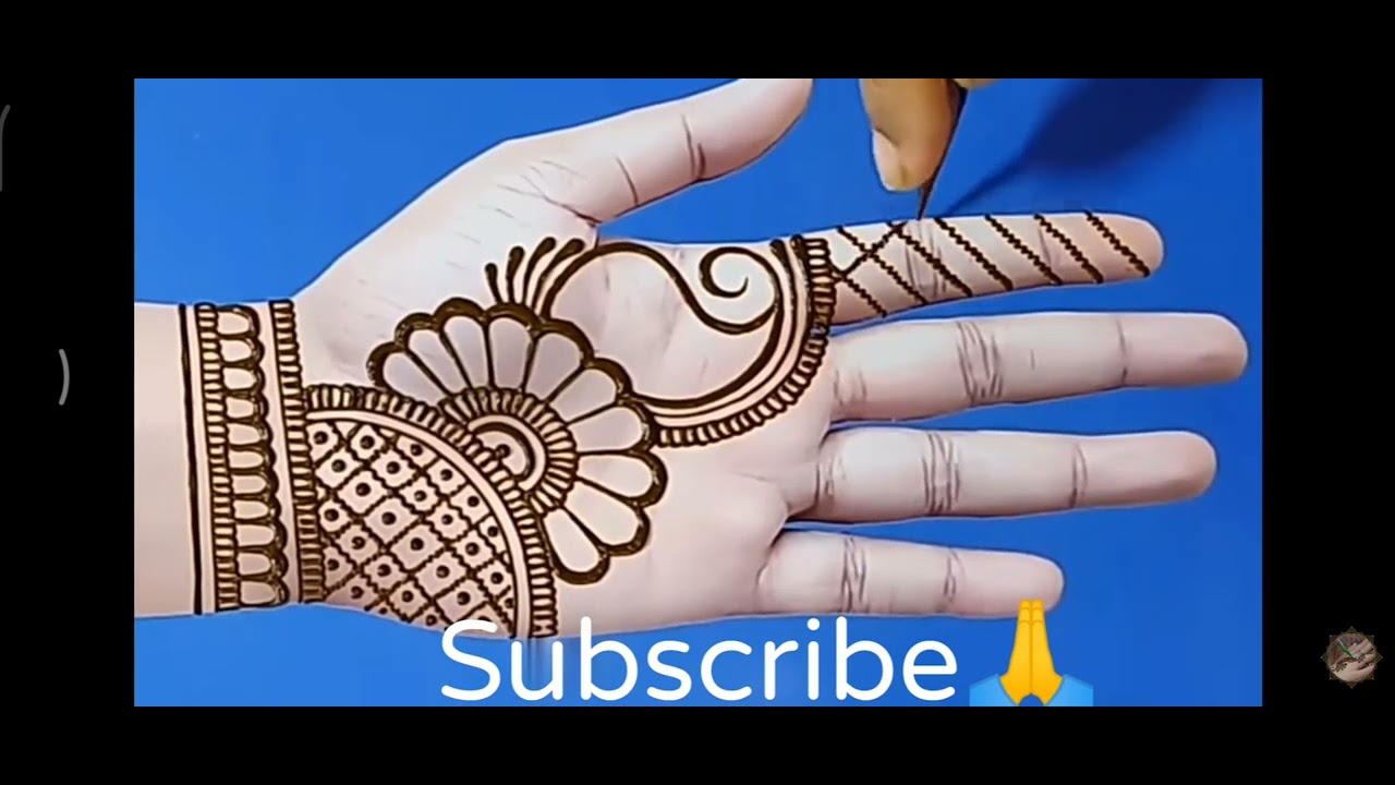 Easy Simple Heena Design part 1#16. - YouTube