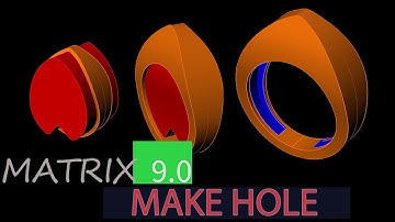 Matrix 9 ile Yüzük İçi Boşaltma (MATRİX 9 - MAKE HOLE)