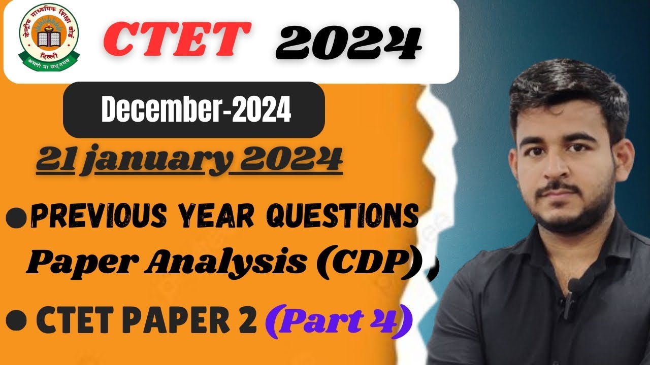 Ctet dec 2024 | Ctet paper 2 | previous year question analysis (CDP ...