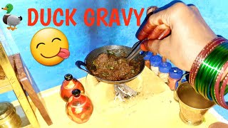Miniature duck curry recipe/ mini food duck gravy recipe/duck gravy/ vathu gravy recipe/வறுவல்