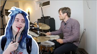 How to play Billie Eilish "bad guy" on drums...