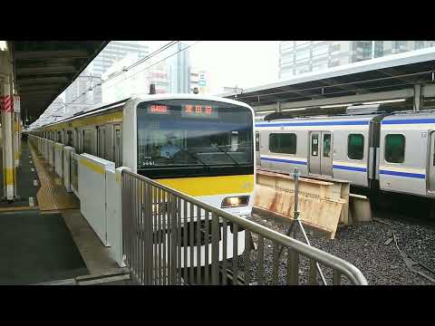 [トプナンだけど一番新しい!?] E231系500番台A501編成 中央総武線各駅停車津田沼行き 錦糸町(JB-22)発車