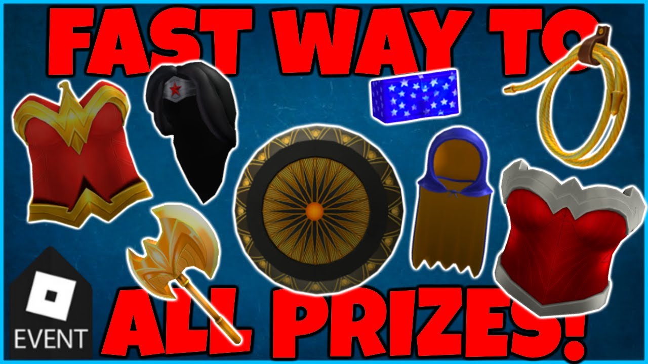 Event Easy Fast Way To Get All Free Items In Roblox Wonder Woman Event Youtube - evento como obtener el hat del innovador roblox miners