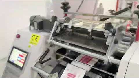 China high quality V bottom paper bag making machine with 2 colors printing #paperbagmachine