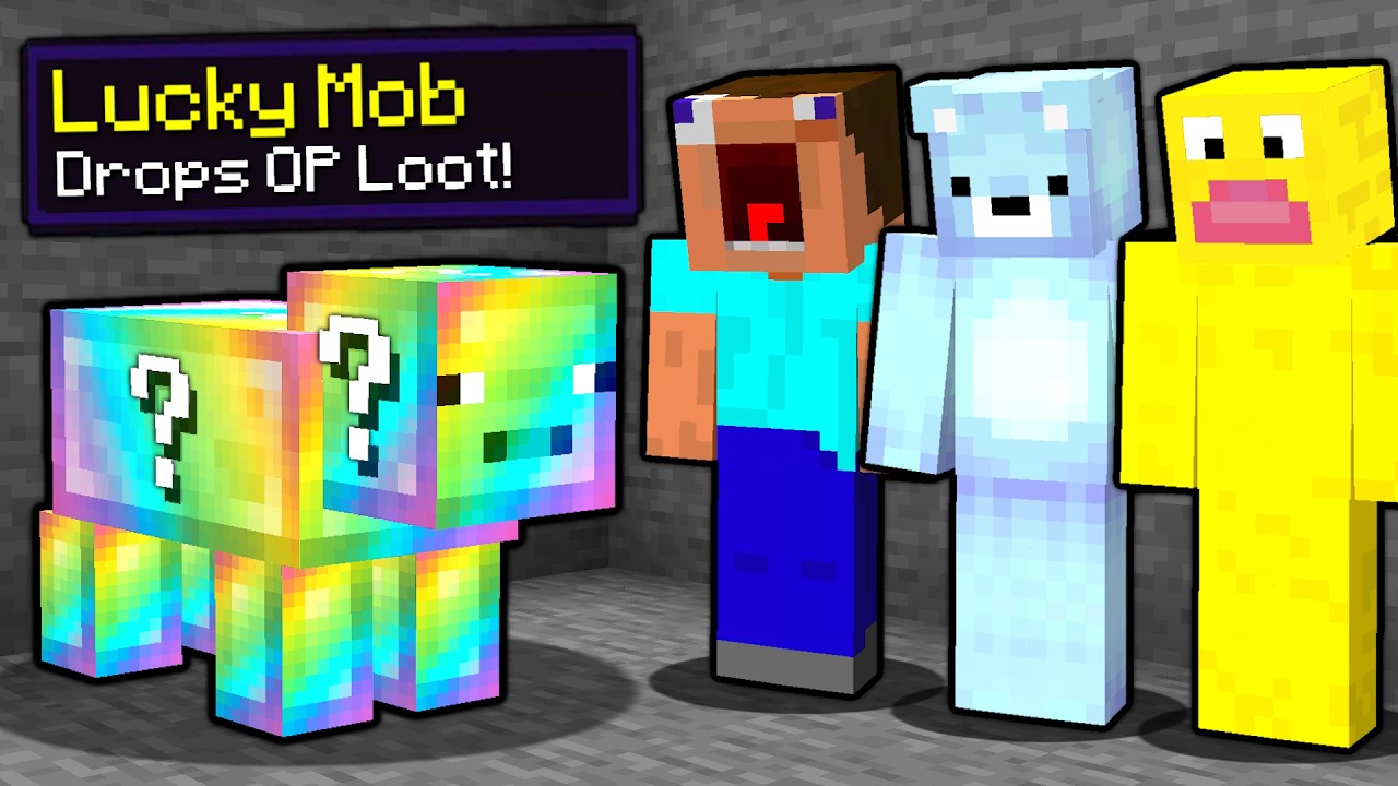 We Added SUPER LUCKY MOBS To Minecraft...