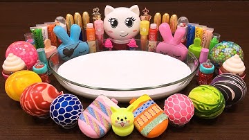 Mixing Random Things into FLUFFY Slime #4 !!! Slimesmoothie Satisfying Slime Videos