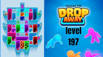 Drop Away level 197 hard level Walkthrough Solution 