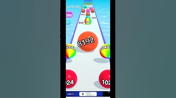 Ball Run 2048 - Level 101 Gameplay Walkthrough