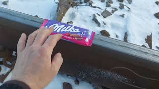 Milka Chocolate Vs Merci Chocolate Train Run Over