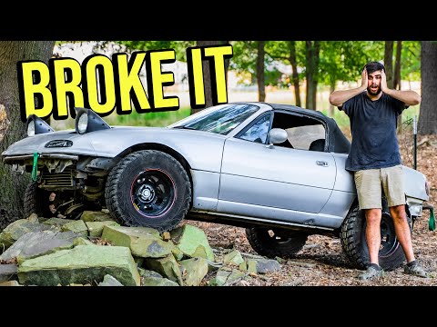 We BROKE THE LIFTED MIATA! *EXTREME OFF-ROADING*