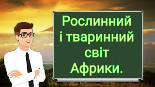 Рослинний і тваринний світ Африки. Природознавство четвертий клас. ЯДС