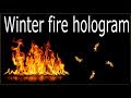 Winter Fire In AmAzInG hOlOgRaM 2017 4K [90 minutes fire] with fire sound