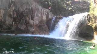 Peeps Cliff Jumping. At Fossil Creek In Strawberry ,Az