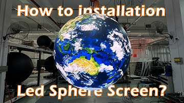 How to installation OneDisplay Led Sphere Screen？ #ledscreen #ledpanelinstall #flexibleleddisplay