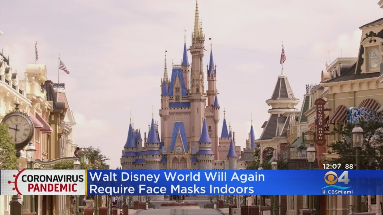 Disney To Require Masks Indoors