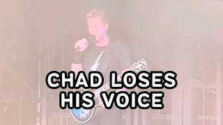 Nickelback's Chad Kroeger Gives Emotional Speech After Vocal Troubles...