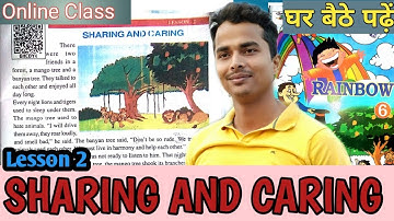Class 6 LESSON 2 SHARING AND CARING |हिंदी में अनुवाद |घर बैठे पढ़ें और शेयर करें |master mantra