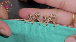 Easy and simple crochet dupatta Lace design tutorial/How to crochet lace edging/Qureshia lace
