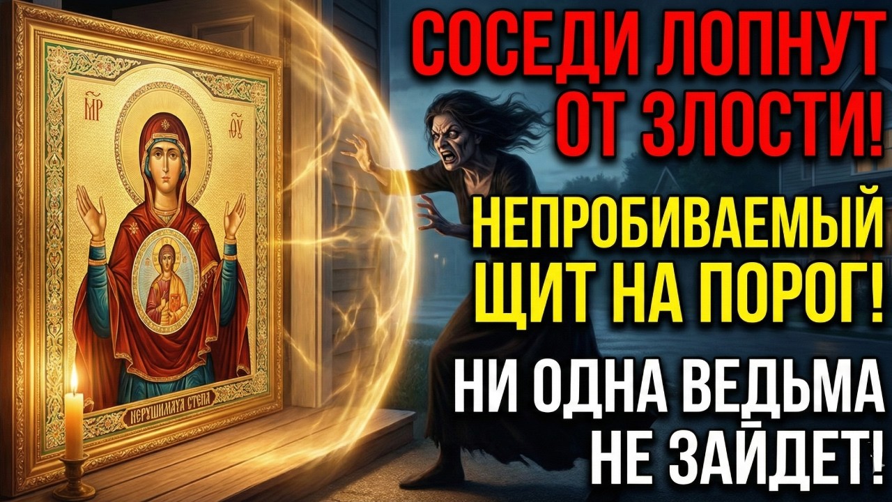 СОСЕДИ ЛОПНУТ ОТ ЗЛОСТИ, НО ВАМ НЕ НАВРЕДЯТ! МОЛИТВА НЕПРОБИВАЕМЫЙ ЩИТ НА ПОРОГ ДОМА