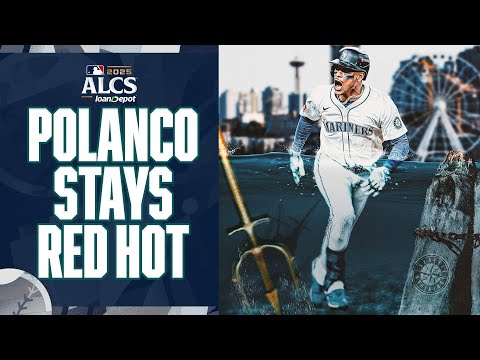 The Postseason belongs to Jorge Polanco! He DOUBLES the Mariners lead with a three-run smash 🔱