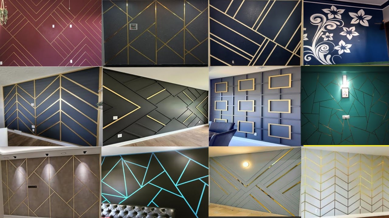 "Modern Wall Design Ideas | Latest Geometric Wall Panel Designs 2025 # ...