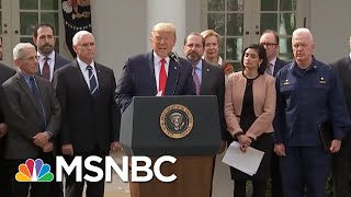 US Eager To Leave Lockdown Finds Trump Failed On Month-Old Promises | Rachel Maddow | MSNBC