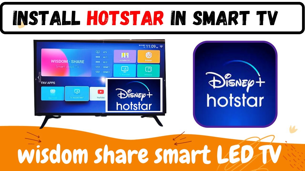 how to install hotstar app in wisdom share smart cloud tv, download