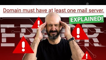 Must Have at Least One Email Server