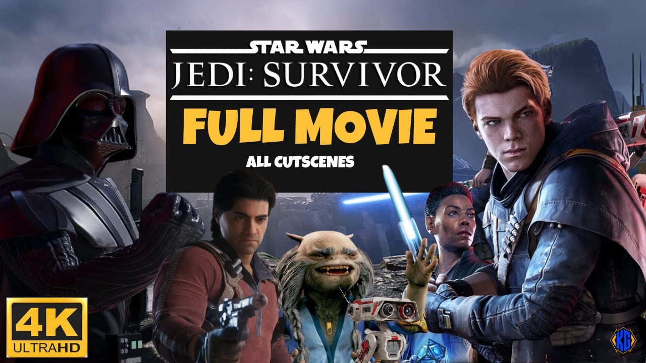 Star Wars - Jedi Survivor Movie - All Cut Scenes - ULTRA HD 4K