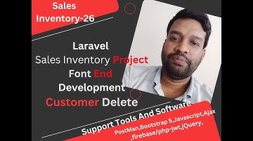 26.Laravel  Frontend Delete Customer  with AJAX, Bootstrap & JavaScript Customer Management Part: 26