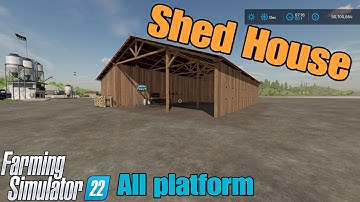 Shed House  / Mod for all platforms on FS22