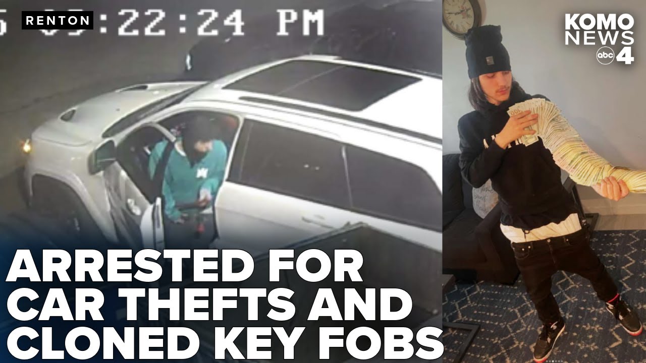 Teen out on bond arrested for car thefts using cloned key fob - YouTube