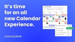 All New Social Media Content Calendar Updates Statusbrew