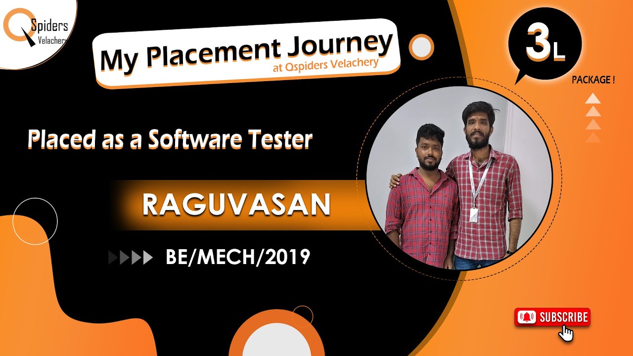 Placement Journey of BE Student As A Test Engineer || Qspiders ...