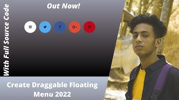 How to create Floating Draggable Popup Menu easily with plugin 2022 by jishaansinghal