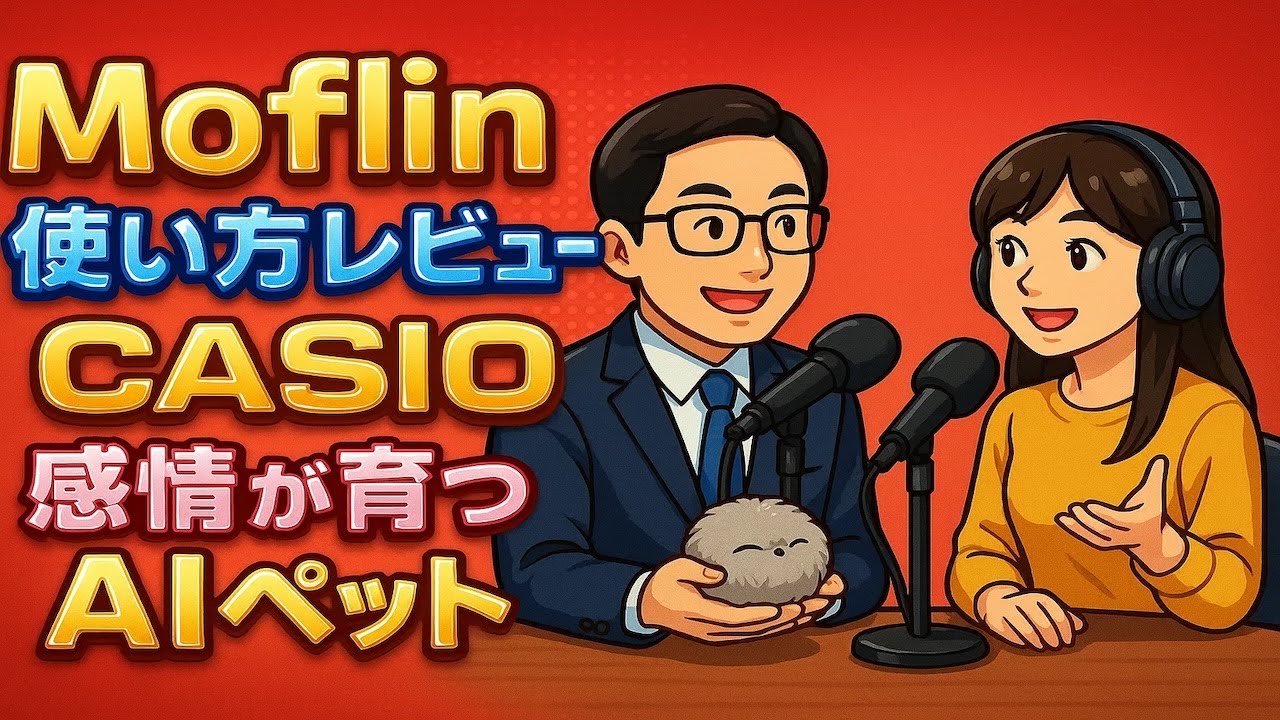 AI・Podcast解説】Moflin(モフリン)使い方レビューCASIO(カシオ)感情が