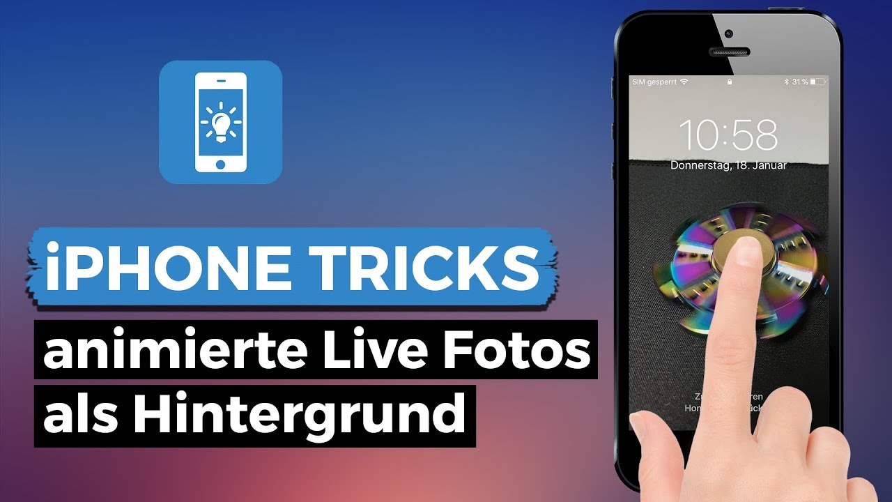 Live Fotos Als Animierten Hintergrund Auf Dem Iphone Einstellen Youtube