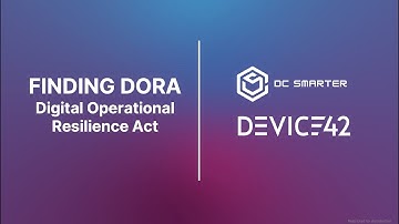 FINDING DORA Webinar | Digital Operational Resilience Act (DORA) & Cybersecurity Insights