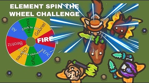 EXTREME ELEMENT SPIN THW WHEEL CHALLENGE in Taming.io//Funny Moments// Kill compilation.