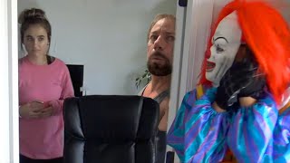 Scary Creepy Clown Back in Our House Robbing us Again!