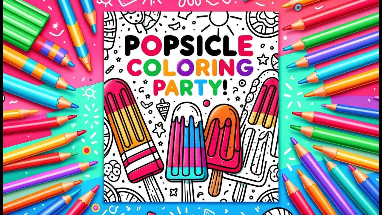 Popsicles Coloring Page Cool and Colorful Creations with The Coloring