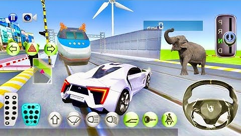 3D Driving Class   New Racing Lamborghini Vs Bullet Train   New Racing Games   Android Gameplay #2 6