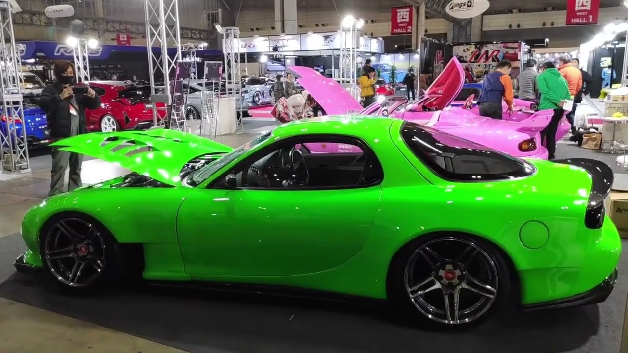 電飾映え系魔改造RX-7！ATLAS YM-34シャーシ　車載側AMメカつき 電飾映え系魔改造ボディRX-7！TEAM ATLAS YM-34シャーシ 車載側