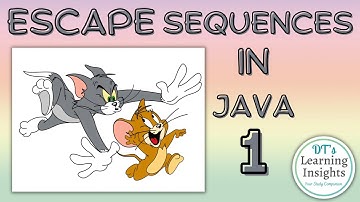 Escape Sequences in Java-1 #dtslearninginsights #javaprogramming