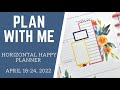 PLAN WITH ME | Watercolor Florals | Classic Horizontal | April 18-24, 2022