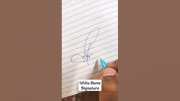 Ishita Name Signature ✍🏻#asmr #signature #signature #viral #shorts